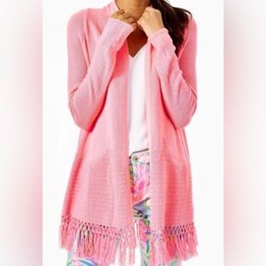 Lilly Pulitzer Small Tatum Cardigan in Lilly’s Coral